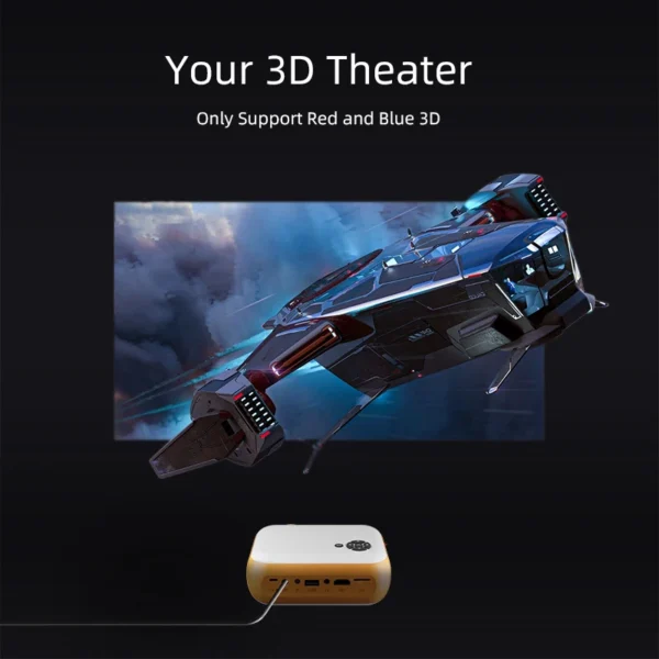 A10 Portable Mini Projector Cinema Smart TV Video Projector Beamer Cinema 3D LED Home Theater Support 1080P Full HD Movie - Image 2