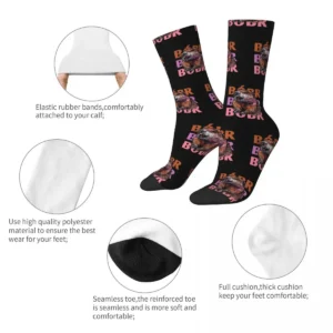 Bober Kurwa Socks Korean Stockings Unisex Men Comfortable Climbing Socks Spring Design Anti-Slip Socks - Image 5