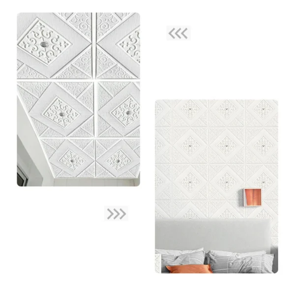 Modern Minimalist 3D Stereoscopic Wall Stickers Selfadhesive Wall Sticker Bedroom Ceiling Hanging Home Decoration Stickers - Image 6